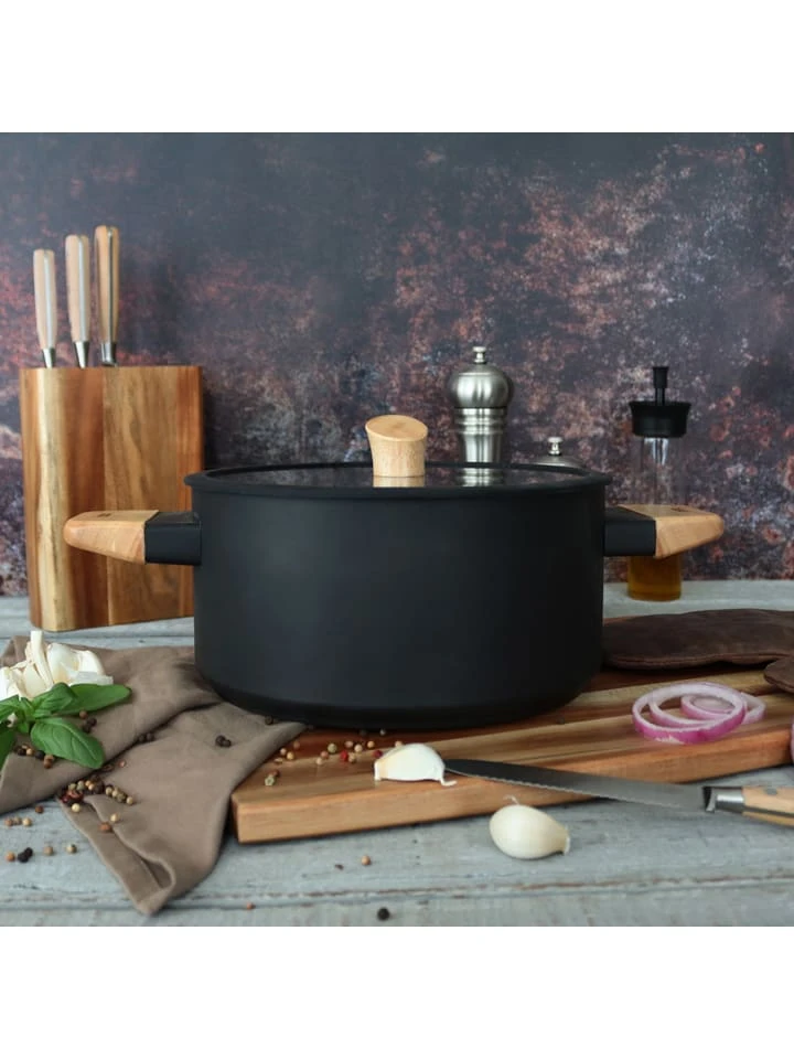 2tlg. Topf-Set "Ector" In Schwarz - Ø 24 Cm 6 2tlg. Topf-Set "Ector" In Schwarz - Ø 24 Cm – Bild 4