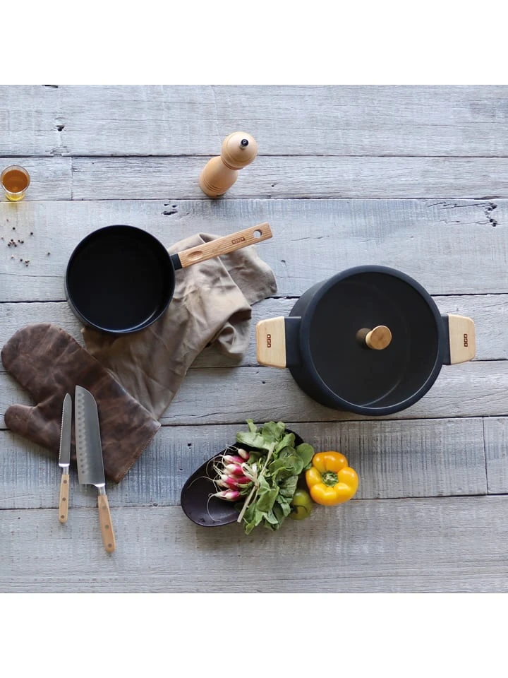 2tlg. Topf-Set "Ector" In Schwarz - Ø 24 Cm 8 2tlg. Topf-Set "Ector" In Schwarz - Ø 24 Cm – Bild 6