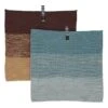 2er-Set: Geschirrtücher "Niji" In Braun/ Hellblau - (L)25 X (B)25 Cm -Küchenzubehör oyoy living design 2er set geschirrtucher niji in braun hellblau l 25 x b 25 cm