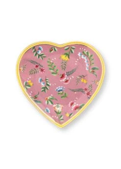 Pip Studio 2er-set: Geschirr "Heart Shape Plates La Majorelle" In Rosa (D) 21.5cm -Küchenzubehör pip studio 2er set geschirr heart shape plates la majorelle in rosa d 21 5cm 3