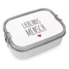 Edelstahl-Lunchbox "Lieblingsmensch" - (B)16,5 X (H)6 X (T)14 Cm -Küchenzubehör ppd edelstahl lunchbox lieblingsmensch b 16 5 x h 6 x t 14 cm