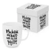 Jumbotasse "Mach Dir Die Welt" In Weiß - 350 Ml 2 Jumbotasse "Mach Dir Die Welt" In Weiß - 350 Ml -Küchenzubehör ppd jumbotasse mach dir die welt in weiss 350 ml