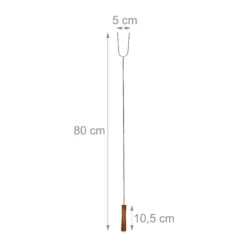 Küchenzubehör -Küchenzubehör relaxdays 12x grillspiesse in silber natur 1