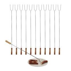 12x Grillspieße In Silber/ Natur 11 12x Grillspieße In Silber/ Natur -Küchenzubehör relaxdays 12x grillspiesse in silber natur 4