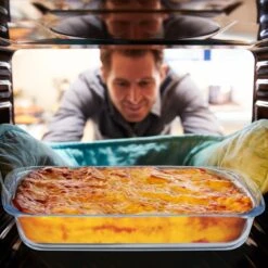 2-tlg. Auflaufform Set In Transparent -Küchenzubehör relaxdays 2 tlg auflaufform set in transparent 2