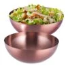 2 X Salatschüssel In Kupfer - (H)12 X Ø 31,5 Cm -Küchenzubehör relaxdays 2 x salatschussel in kupfer h 12 x o 31 5 cm