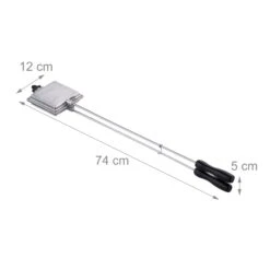 2 X Sandwicheisen In Silber 13 2 X Sandwicheisen In Silber -Küchenzubehör relaxdays 2 x sandwicheisen in silber 3