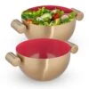 2 X Servierschüssel In Gold/ Rot -Küchenzubehör relaxdays 2 x servierschussel in gold rot