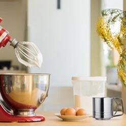 2x Mehlsieb In Silber -Küchenzubehör relaxdays 2x mehlsieb in silber 4