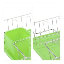 Abtropfgestell In Grün - (B)43 X (H)11,5 X (T)34 Cm -Küchenzubehör relaxdays abtropfgestell in grun b 43 x h 11 5 x t 34 cm 5