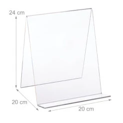 Buchaufsteller In Transparent A4 - (B)20x (H)24 X (T)20 Cm 12 Buchaufsteller In Transparent A4 - (B)20x (H)24 X (T)20 Cm -Küchenzubehör relaxdays buchaufsteller in transparent a4 b 20x h 24 x t 20 cm 3
