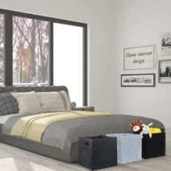 Filzkorb In Grau - (B)30 X (H)30 X (T)30 Cm -Küchenzubehör relaxdays filzkorb in grau b 30 x h 30 x t 30 cm 4