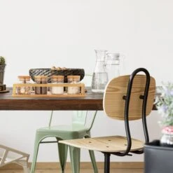 Gewürzbehälter Set In Natur/ Transparent - (B)36 X (H)10,5 X (T)9,5 Cm -Küchenzubehör relaxdays gewurzbehalter set in natur transparent b 36 x h 10 5 x t 9 5 cm 4