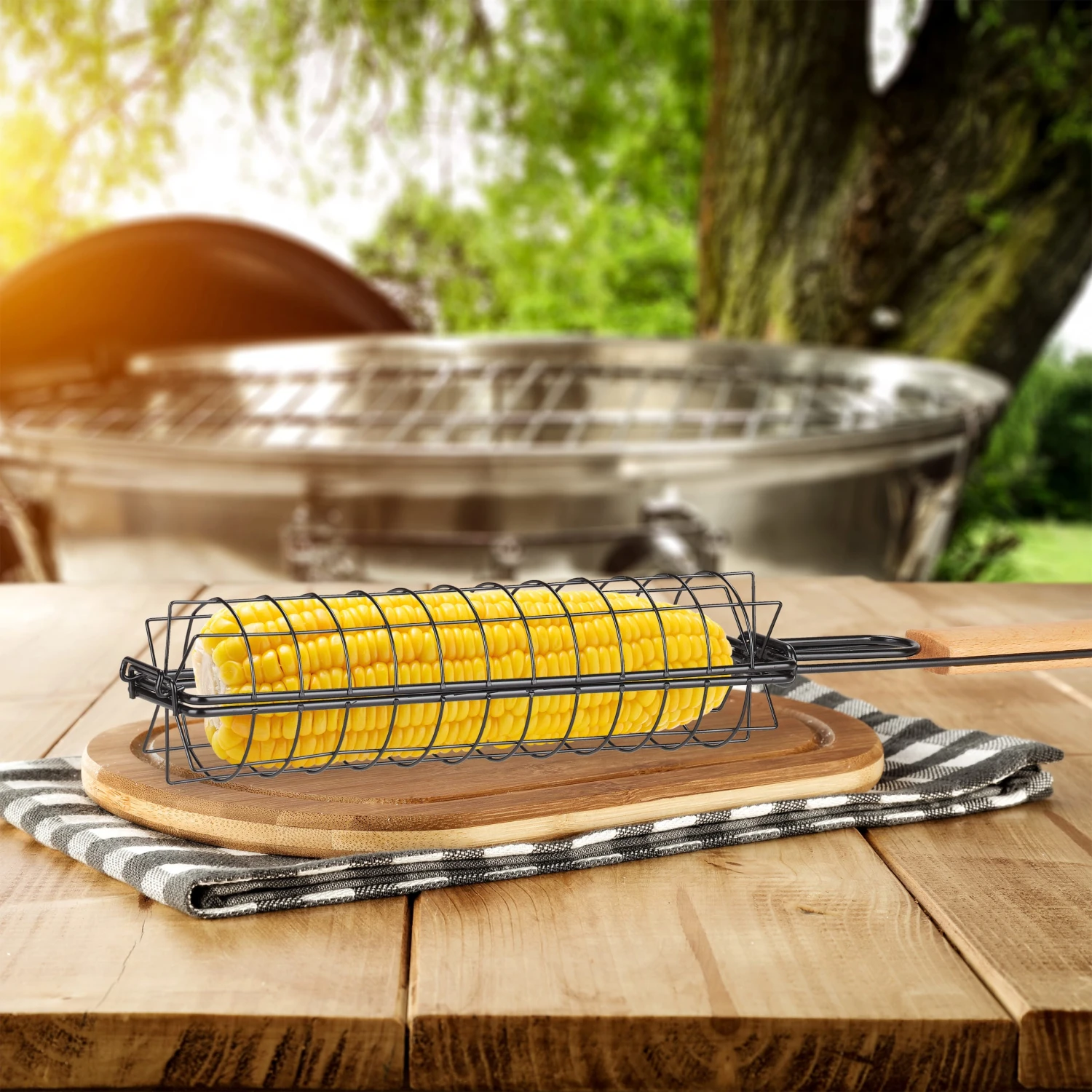 Grillkorb In Schwarz - (L)52 X (D)7 Cm 4 Grillkorb In Schwarz - (L)52 X (D)7 Cm – Bild 2