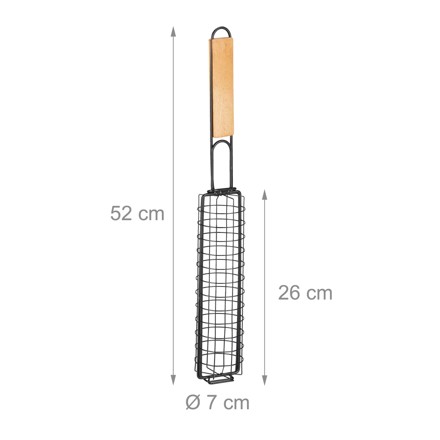 Grillkorb In Schwarz - (L)52 X (D)7 Cm 6 Grillkorb In Schwarz - (L)52 X (D)7 Cm – Bild 4