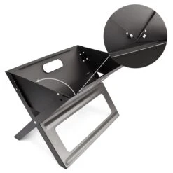 Klappgrill In Schwarz - (B)30 X (H)30,5 X (T)45,5 Cm -Küchenzubehör relaxdays klappgrill in schwarz b 30 x h 30 5 x t 45 5 cm 5