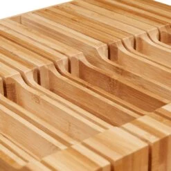 Messerhalter Schublade In Natur - (B)43 X (H)5 X (T)29 Cm -Küchenzubehör relaxdays messerhalter schublade in natur b 43 x h 5 x t 29 cm 5