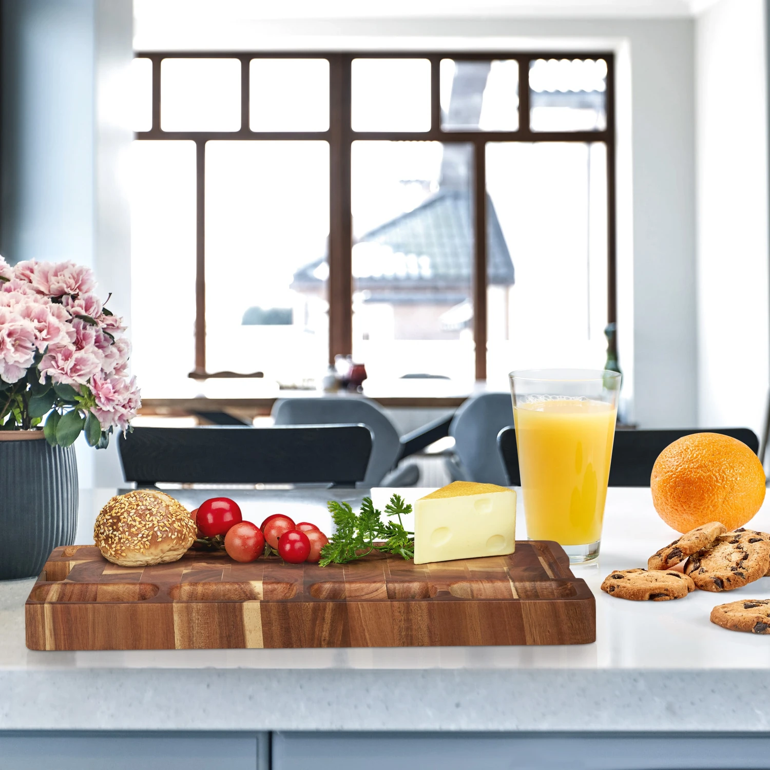 Schneidebrett "Akazie" In Braun - (B)40 X (T)25 Cm 4 Schneidebrett "Akazie" In Braun - (B)40 X (T)25 Cm – Bild 2