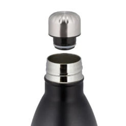 Trinkflasche In Schwarz - 1 L -Küchenzubehör relaxdays trinkflasche in schwarz 1 l 6