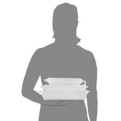 3-tlg. Auflaufformen Set In Weiß -Küchenzubehör sanger 3 tlg auflaufformen set in weiss 5