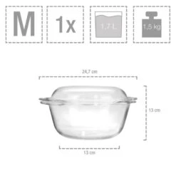 6-tlg. Glasbräter Set In Transparent -Küchenzubehör sanger 6 tlg glasbrater set in transparent 2