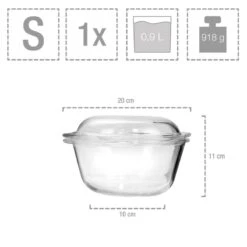 6-tlg. Glasbräter Set In Transparent -Küchenzubehör sanger 6 tlg glasbrater set in transparent 3