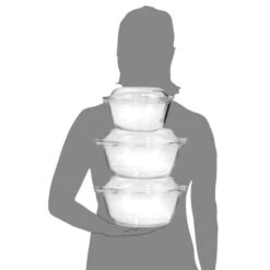 6-tlg. Glasbräter Set In Transparent -Küchenzubehör sanger 6 tlg glasbrater set in transparent 4