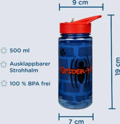 Aero Sport-Trinkflasche Spider-Man, 500 Ml -Küchenzubehör scooli aero sport trinkflasche spider man 500 ml 3