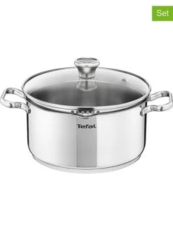 Tefal 2tlg. Set: Edelstahl-Kochtopf "Duetto" - Ø 20 Cm