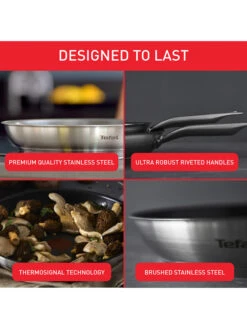 Tefal Edelstahl-Bratpfanne "Virtuoso" - Ø 24 Cm -Küchenzubehör tefal edelstahl bratpfanne virtuoso o 24 cm 3