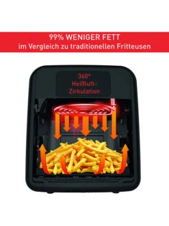 Tefal Heißluftfritteuse "Easy Fry Oven & Grill" In Schwarz -Küchenzubehör tefal heissluftfritteuse easy fry oven and grill in schwarz 2