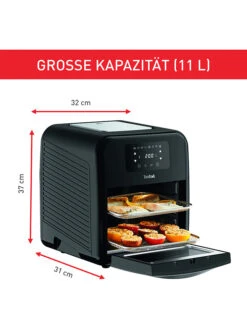 Tefal Heißluftfritteuse "Easy Fry Oven & Grill" In Schwarz -Küchenzubehör tefal heissluftfritteuse easy fry oven and grill in schwarz 4