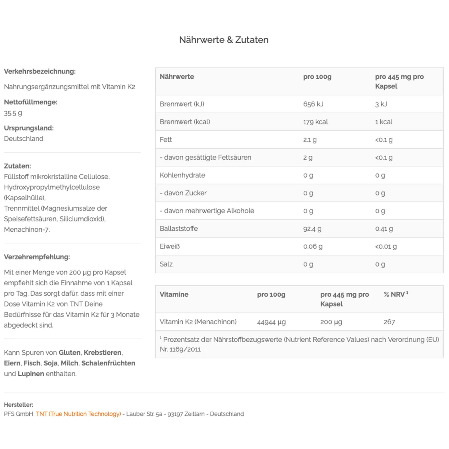 Vitamin K2 (MK-7) In Multicolored 4 Vitamin K2 (MK-7) In Multicolored – Bild 2