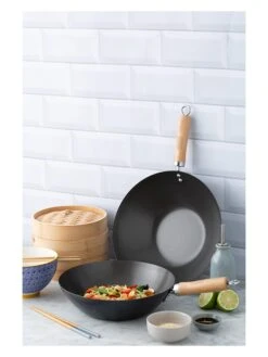 Wok "Typhoon" In Schwarz - Ø 28 Cm -Küchenzubehör typhoon wok typhoon in schwarz o 28 cm 2