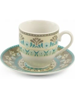 6er-Set: Kaffetassen "Cala Jondal" In Türkis - 90 Ml -Küchenzubehör villa d este 6er set kaffetassen cala jondal in turkis 90 ml 4