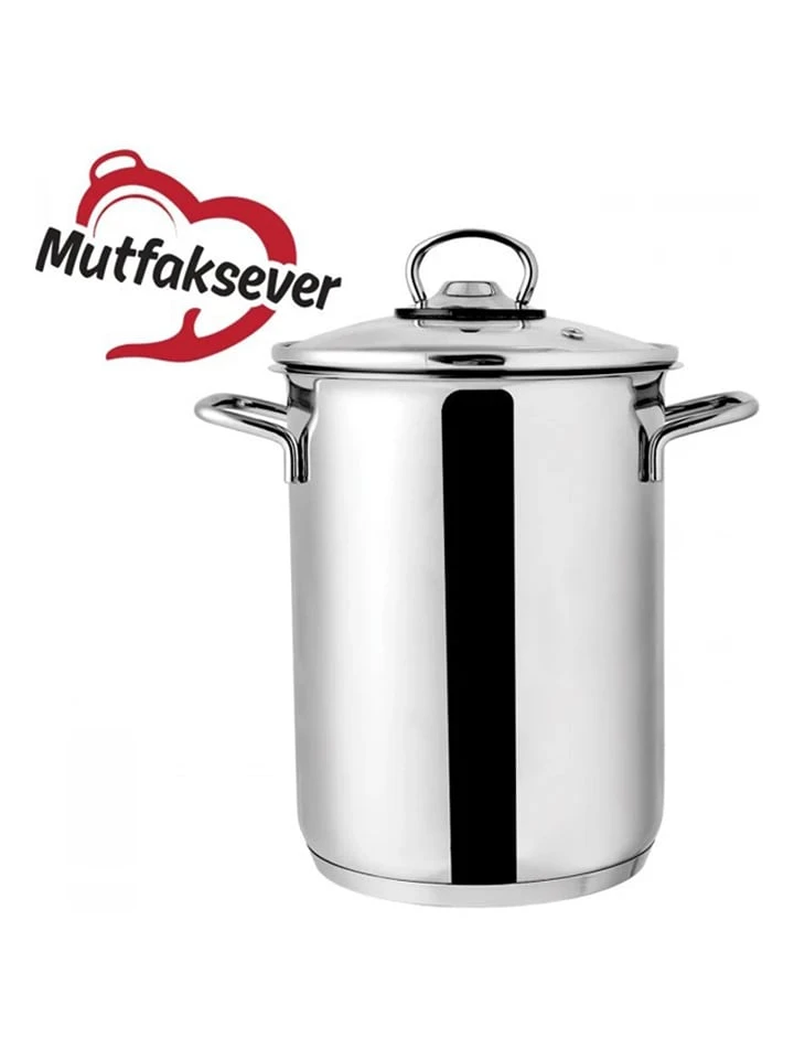 3tlg. Set: Kochtopf In Silber - (B)18 X (H)24 Cm 4 3tlg. Set: Kochtopf In Silber - (B)18 X (H)24 Cm – Bild 2