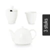 VTwonen Teegeschirr "Set/3 Teapot Milk Jug Sugar Bowl White" In Weiß -Küchenzubehör vtwonen teegeschirr set 3 teapot milk jug sugar bowl white in weiss