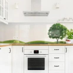 Küchenrückwand - Grüne Ruhe In Grün -Küchenzubehör wallart kuchenruckwand grune ruhe in grun 3