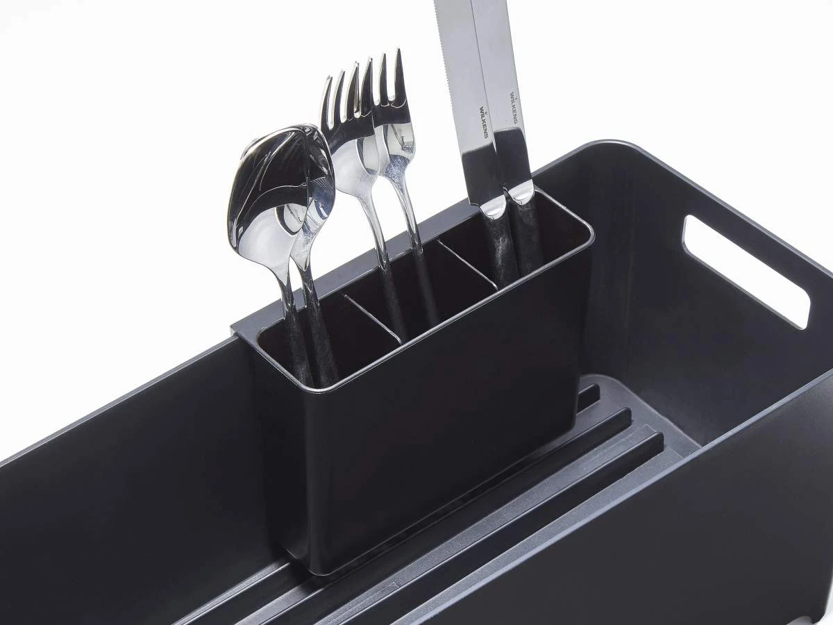 Yamazaki Abtropfgestelll Tower 55x16x16cm In Schwarz 5 Yamazaki Abtropfgestelll Tower 55x16x16cm In Schwarz – Bild 3