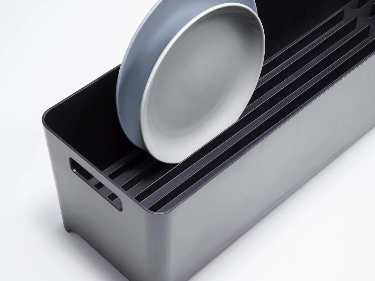 Yamazaki Abtropfgestelll Tower 55x16x16cm In Schwarz 6 Yamazaki Abtropfgestelll Tower 55x16x16cm In Schwarz – Bild 4