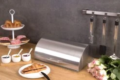 Brotkasten In Silbern -Küchenzubehör zeller present brotkasten in silbern 4